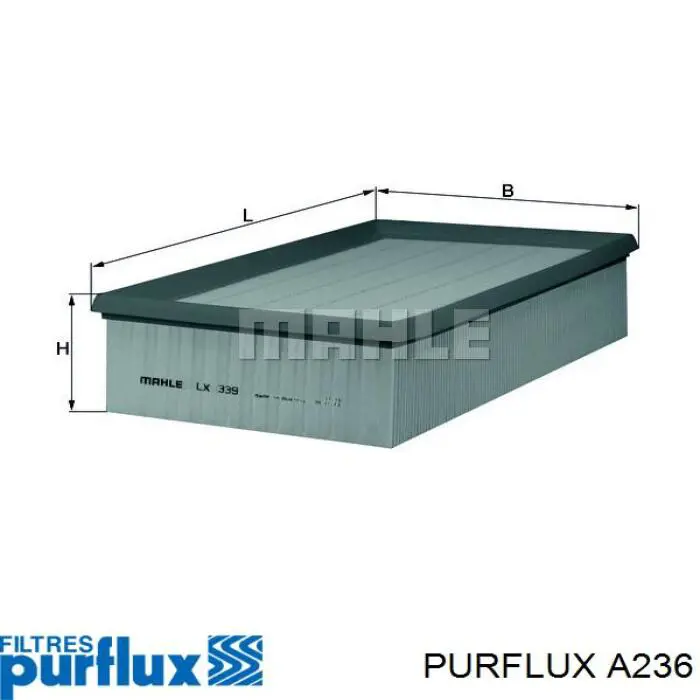 A236 Purflux Filtro de ar