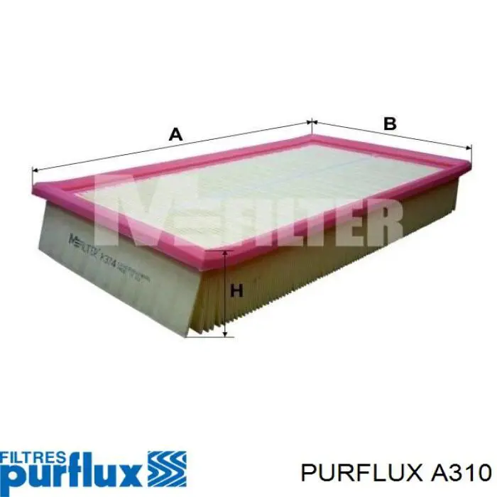 Filtro de ar A310 Purflux