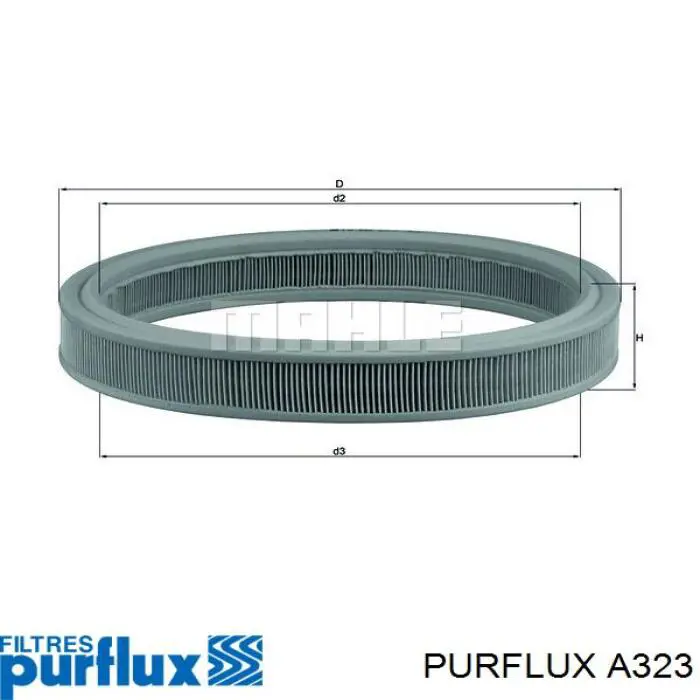 Compre A323 Purflux Filtro de ar