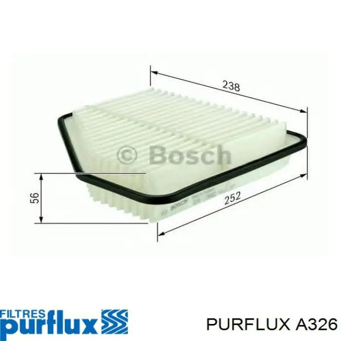 Filtro de ar A326 Purflux