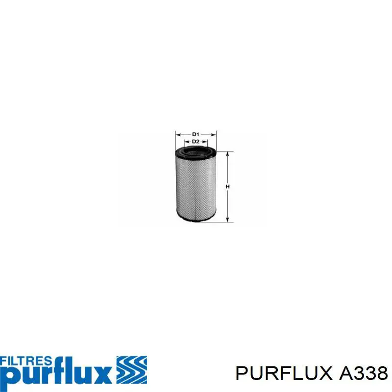 Compre A338 Purflux Filtro de ar