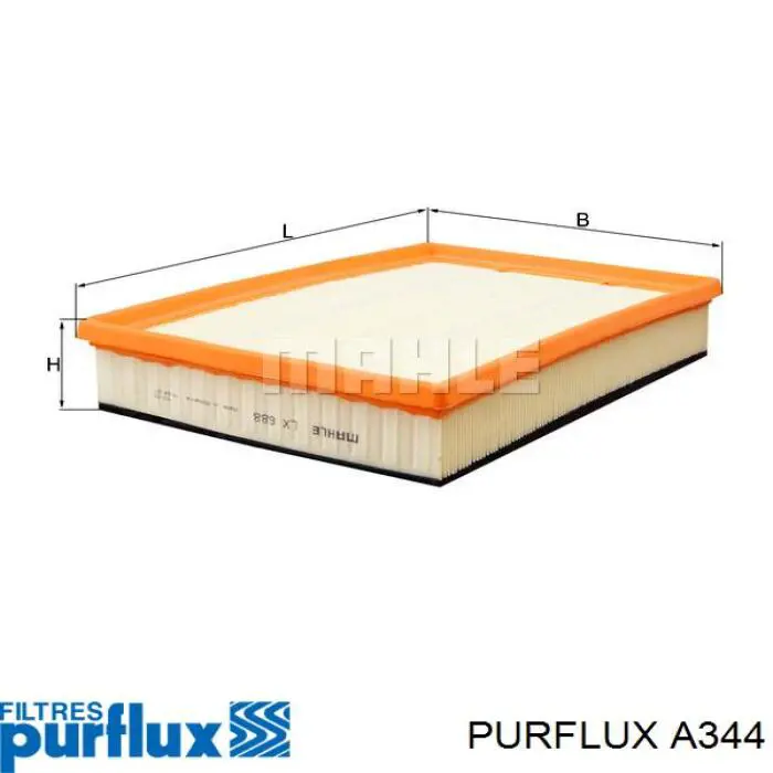 Compre A344 Purflux Filtro de ar