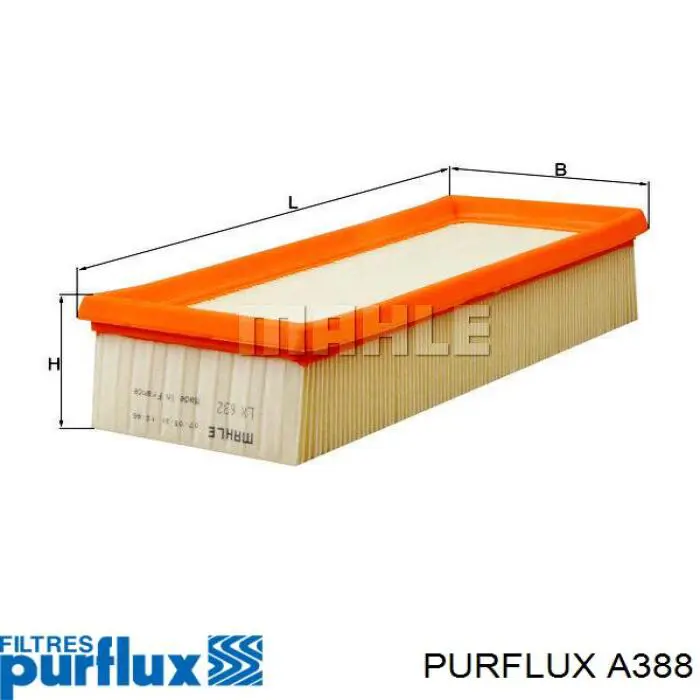 Filtro de ar Purflux A388 preço, a partir de 9,44 USD