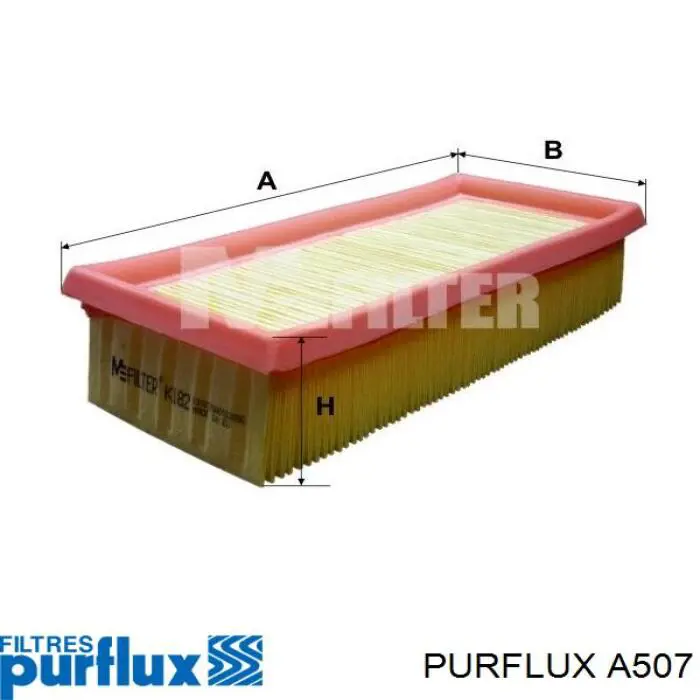 A507 Purflux Filtro de ar