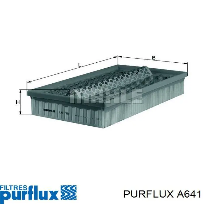 A641 Purflux Filtro de ar
