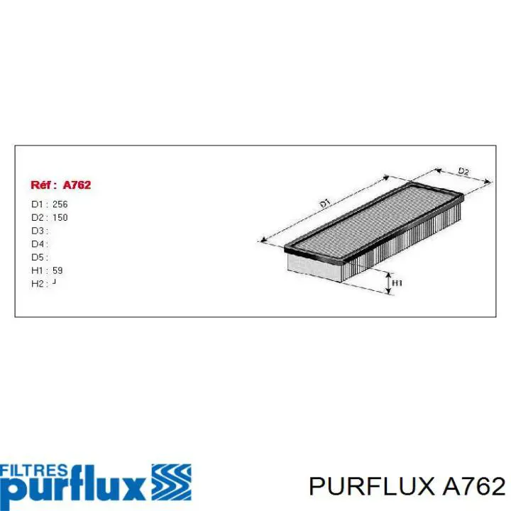 Filtro de ar Purflux A762 preço, a partir de 7,75 USD