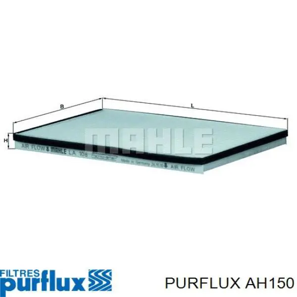 Filtro de salão Purflux AH150 preço, a partir de 8,94 USD