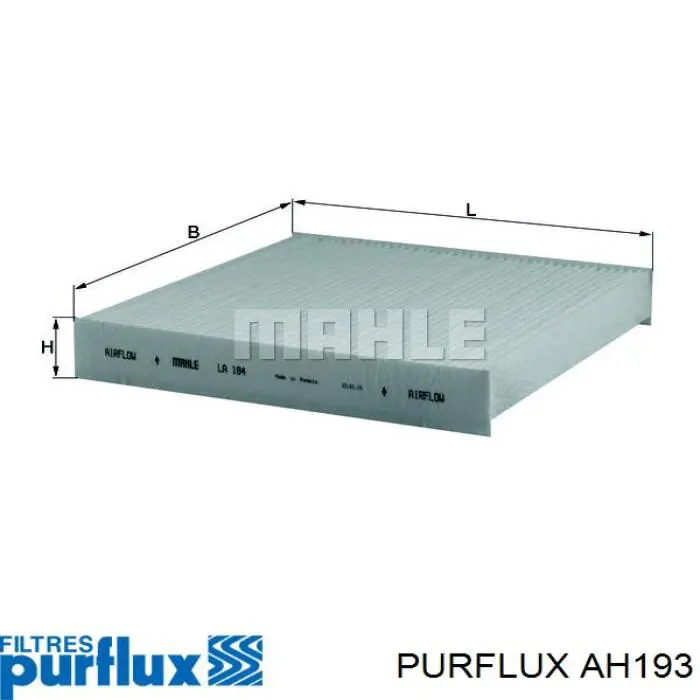 Filtro de salão Purflux AH193 preço, a partir de 7,18 USD