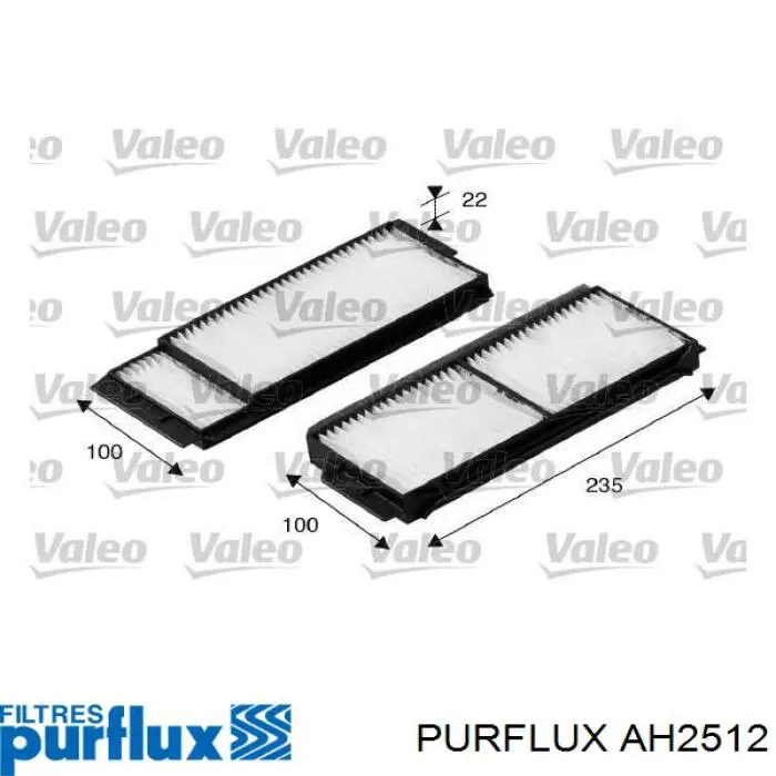 Filtro de salão AH2512 Purflux