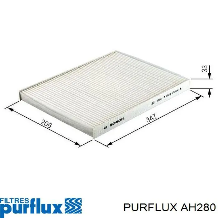 Filtro de salão AH280 Purflux