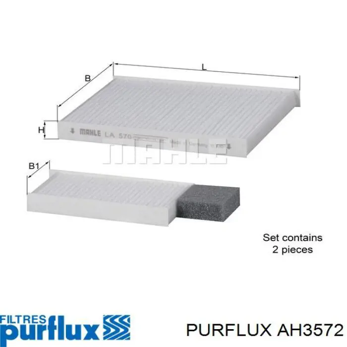 Filtro de salão Purflux AH3572 preço, a partir de 12,31 USD