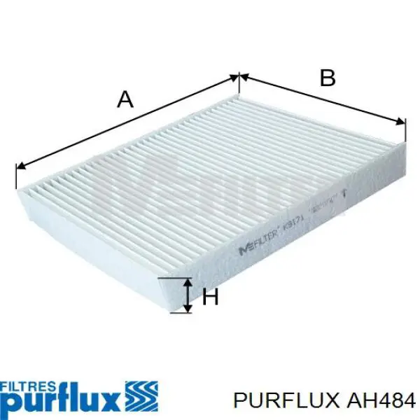 Filtro de salão AH484 Purflux