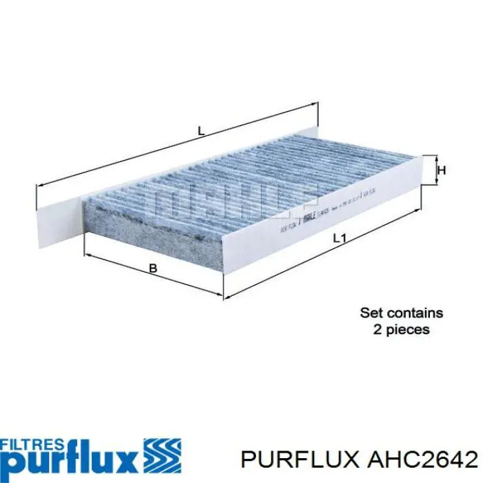 Filtro de salão AHC2642 Purflux