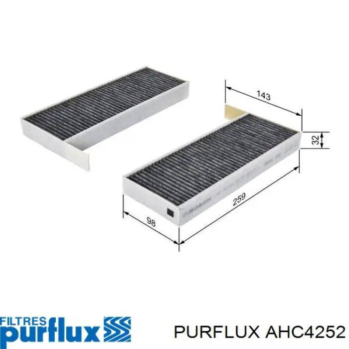 Filtro de salão AHC4252 Purflux