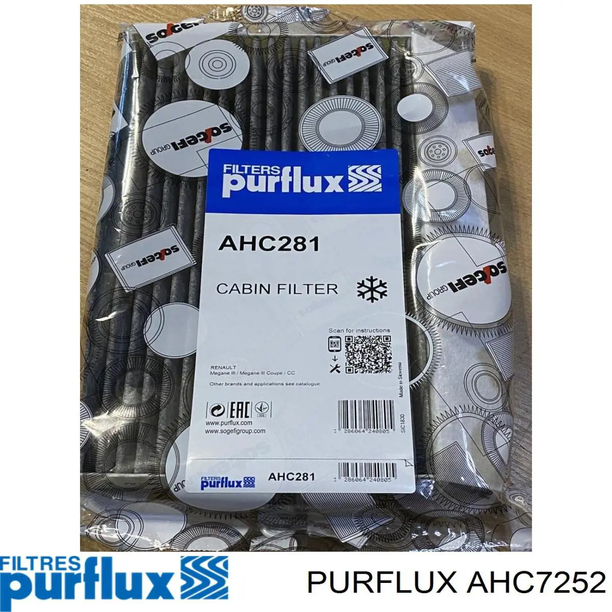AHC7252 Purflux Filtro de salão