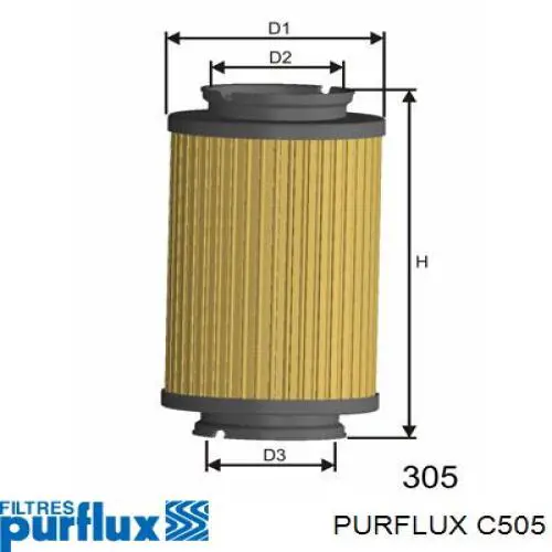 Filtro de combustível Purflux C505 preço, a partir de 18,44 USD