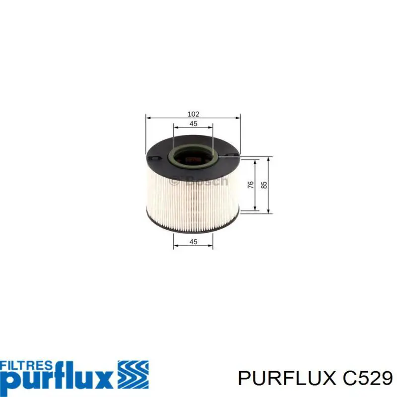 Compre C529 Purflux Filtro de combustível
