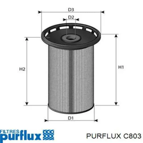 C803 Purflux Filtro de combustível
