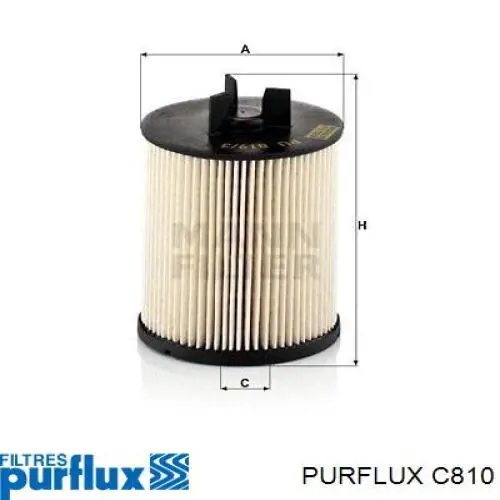 C810 Purflux Filtro de combustível