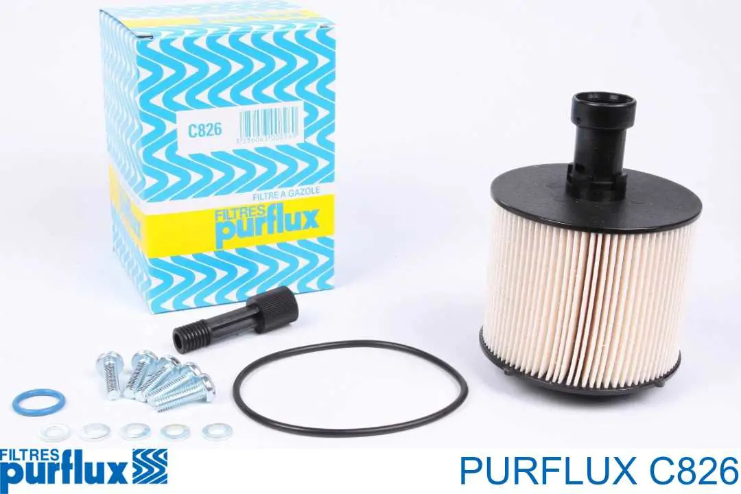 C826 Purflux Filtro de combustível