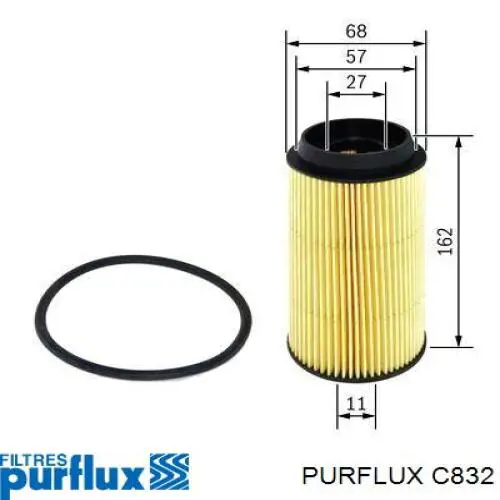Compre C832 Purflux Filtro de combustível