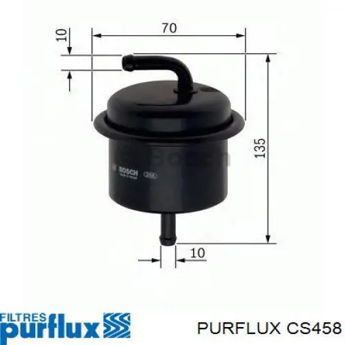 CS458 Purflux Filtro de combustível