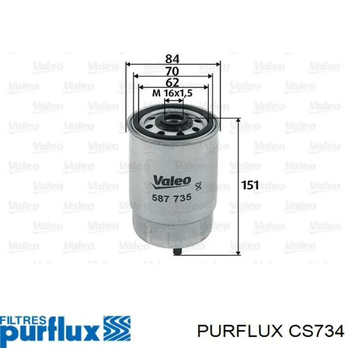 Filtro de combustível Purflux CS734 preço, a partir de 28,48 USD