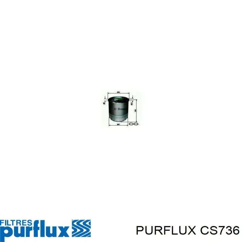 Filtro de combustível Purflux CS736 preço, a partir de 26,08 USD