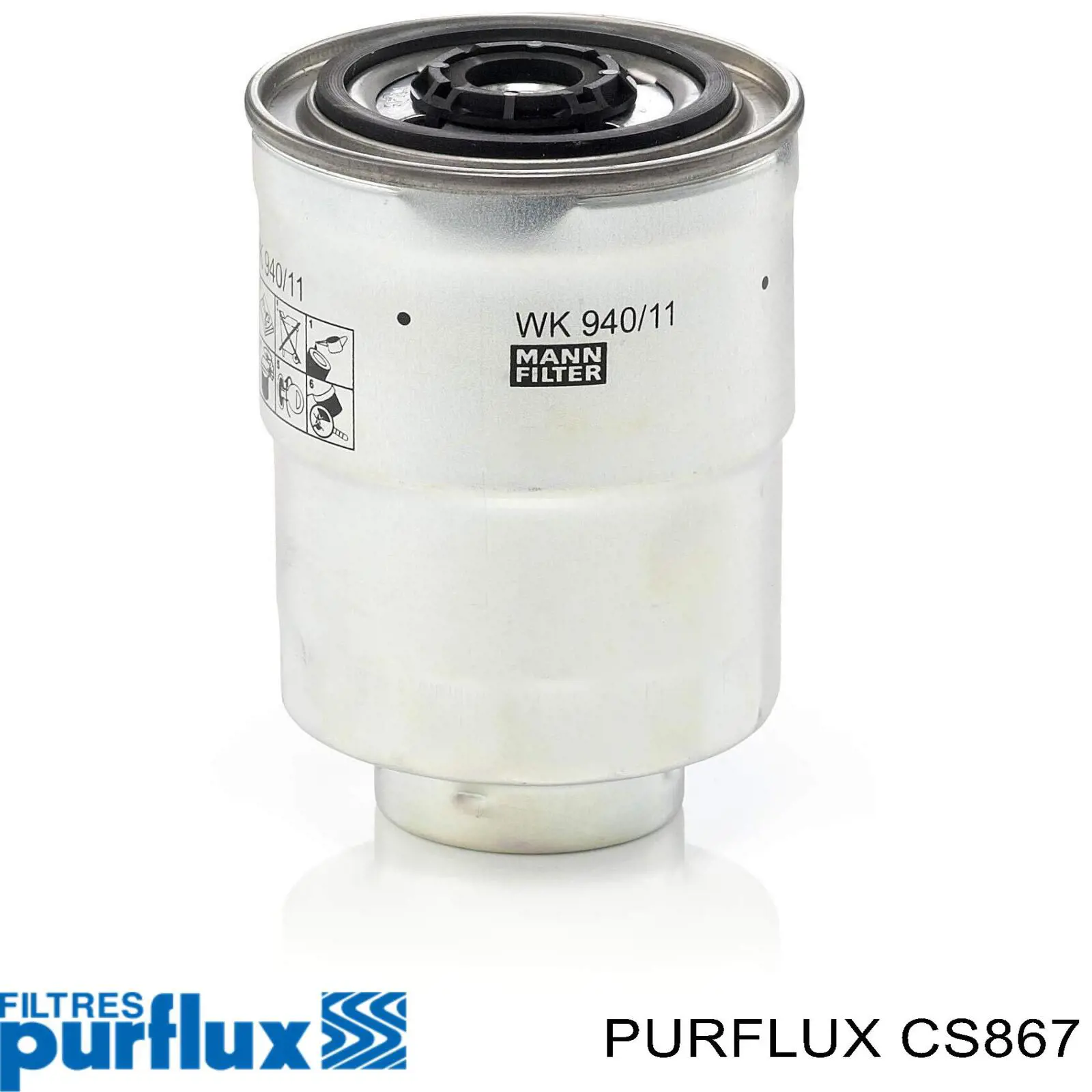 CS867 Purflux Filtro de combustível