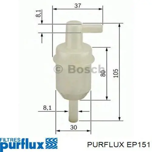 Filtro de combustível Purflux EP151 preço, a partir de 22,88 USD