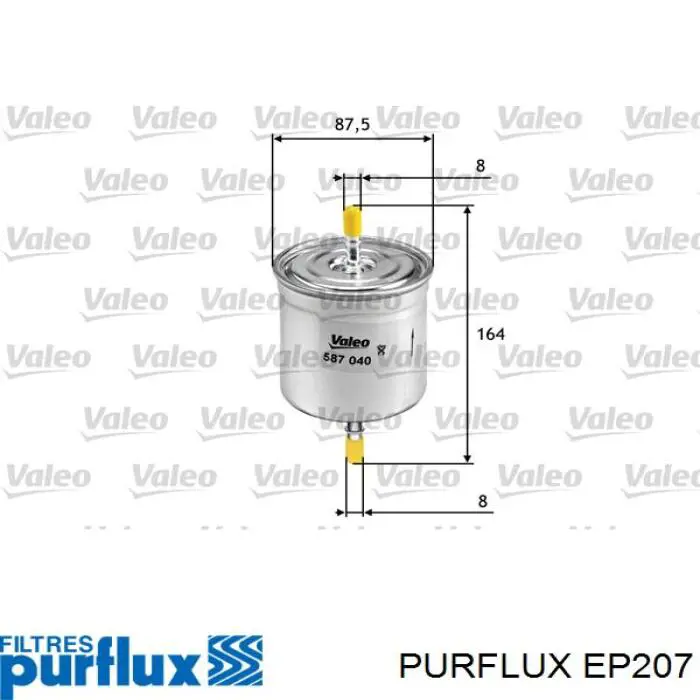 Filtro de combustível Purflux EP207 preço, a partir de 20,39 USD