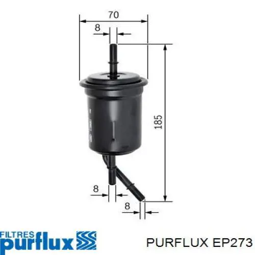 EP273 Purflux Filtro de combustível