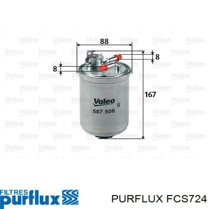 FCS724 Purflux Filtro de combustível