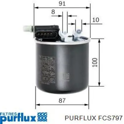 Filtro de combustível FCS797 Purflux