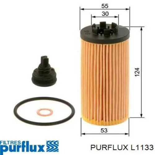 Filtro de óleo L1133 Purflux