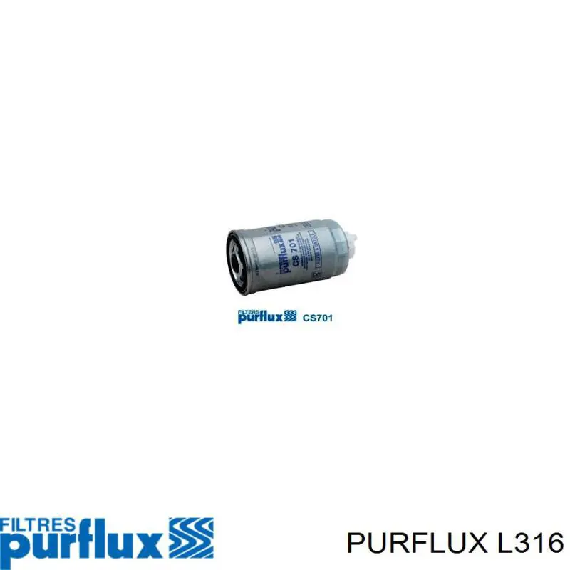 Filtro de óleo L316 Purflux