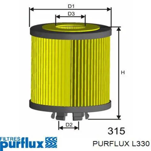 Compre L330 Purflux Filtro de óleo