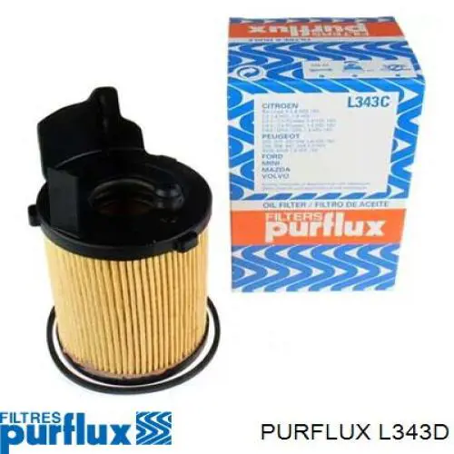 Filtro de óleo Purflux L343D