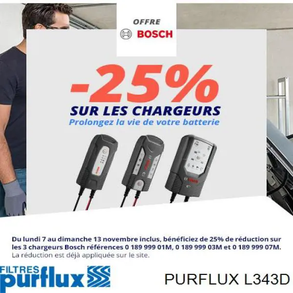 Compre L343D Purflux Filtro de óleo