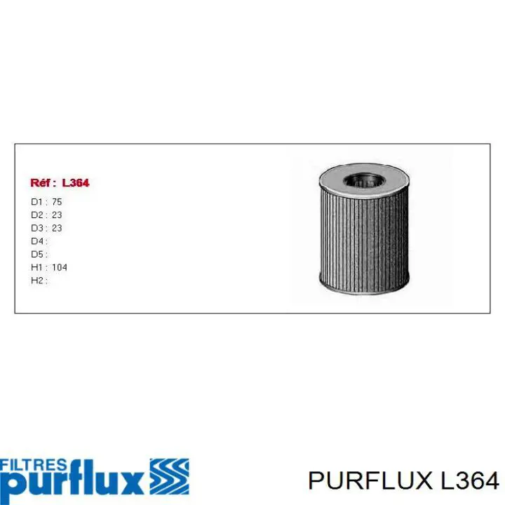 Filtro de óleo Purflux L364 preço, a partir de 8,81 USD