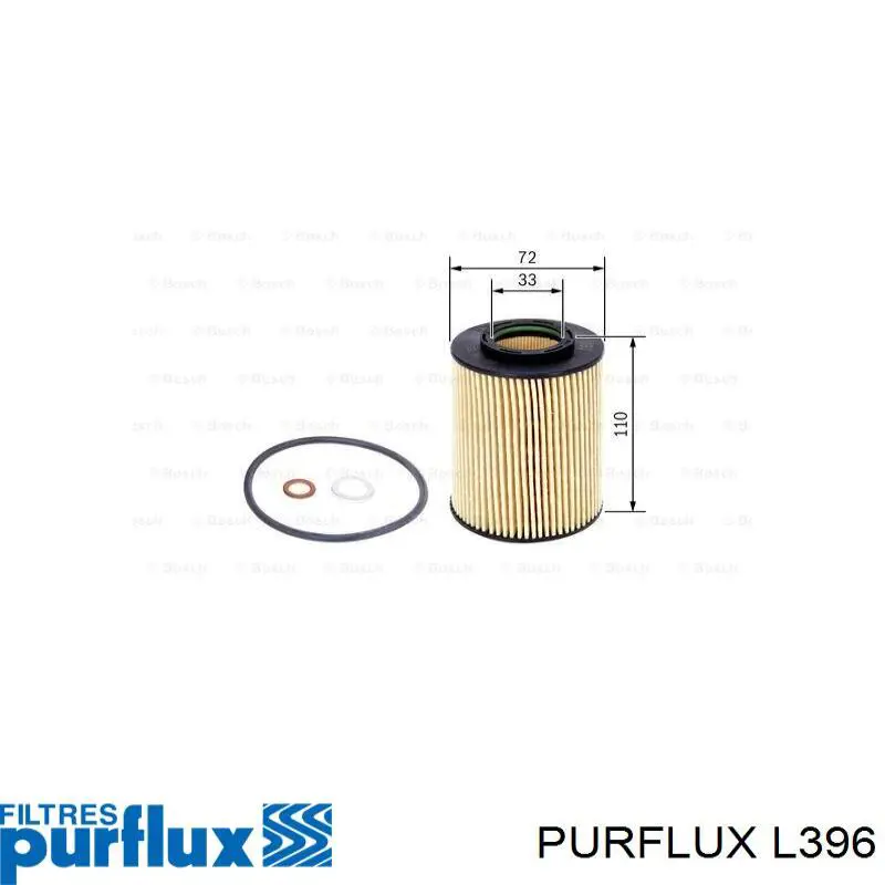 Filtro de óleo Purflux L396 preço, a partir de 9,17 USD