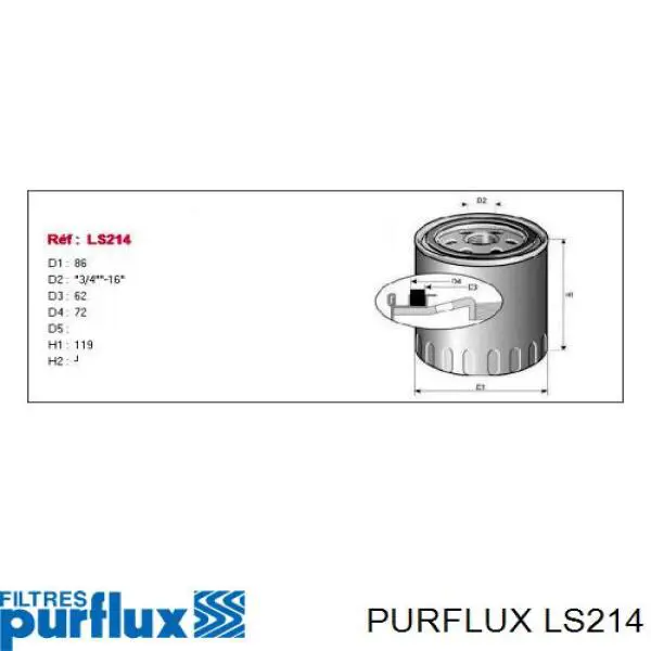 Compre LS214 Purflux Filtro de óleo