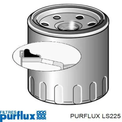 Filtro de óleo Purflux LS225 preço, a partir de 6,73 USD