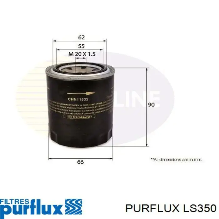 Filtro de óleo Purflux LS350 preço, a partir de 7,07 USD