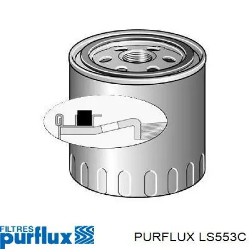 Filtro de óleo Purflux LS553C preço, a partir de 7,18 USD