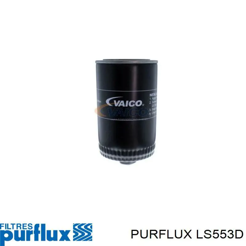 LS553D Purflux Filtro de óleo