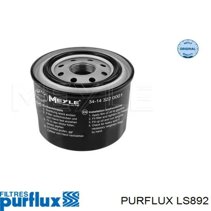 Filtro de óleo LS892 Purflux