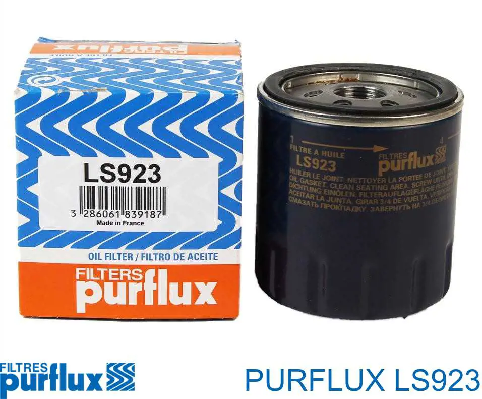 LS923 Purflux Filtro de óleo