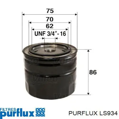 Filtro de óleo Purflux LS934 preço, a partir de 6,12 USD