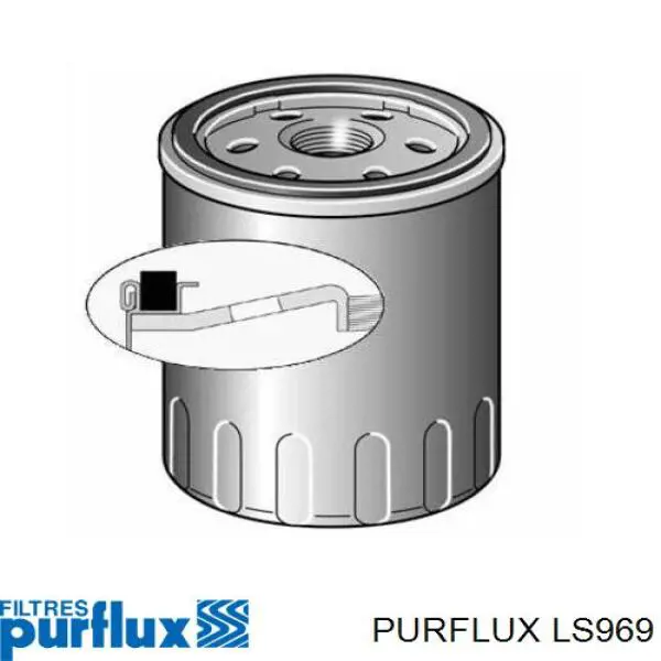Filtro de óleo Purflux LS969 preço, a partir de 5,97 USD